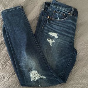 LOFT modern skinny distressed jeans | Size 28 // 6